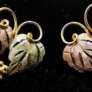 Vintage Landstrom's Black Hills Gold 10K Earrings
